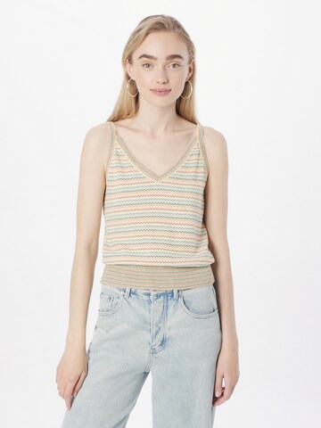 King Louie Knitted Top in Beige: front