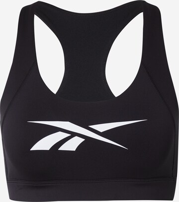 Bustino Reggiseno sportivo 'ID Train' di Reebok in nero: frontale