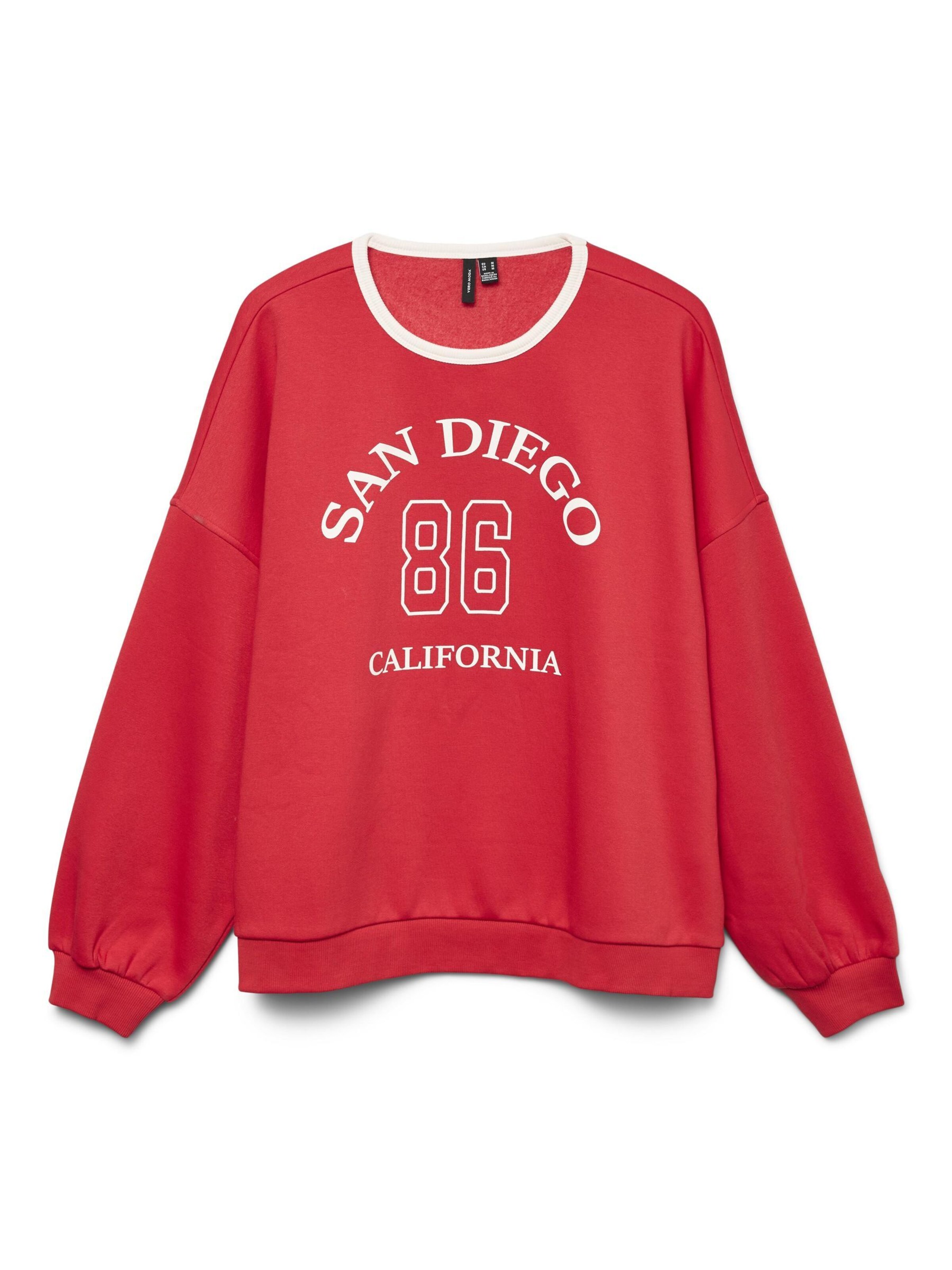 VERO MODA Sweatshirt in Red: front