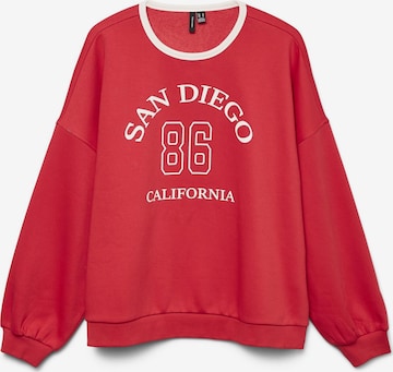VERO MODA Sweatshirt in Red: front