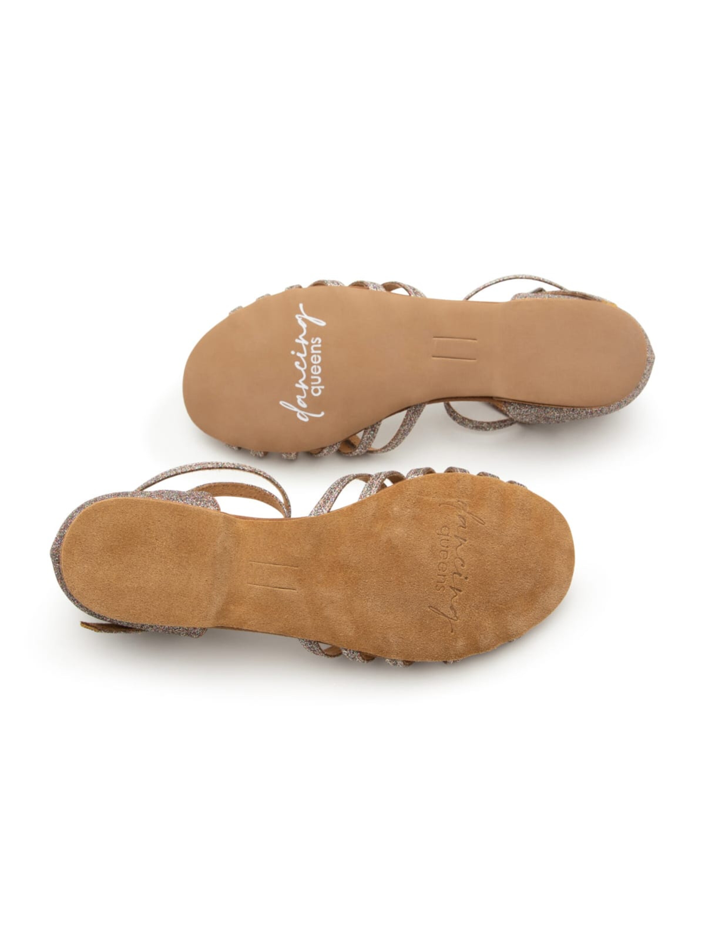 Dancing Queens Strap Sandals 'Joy' in Silver