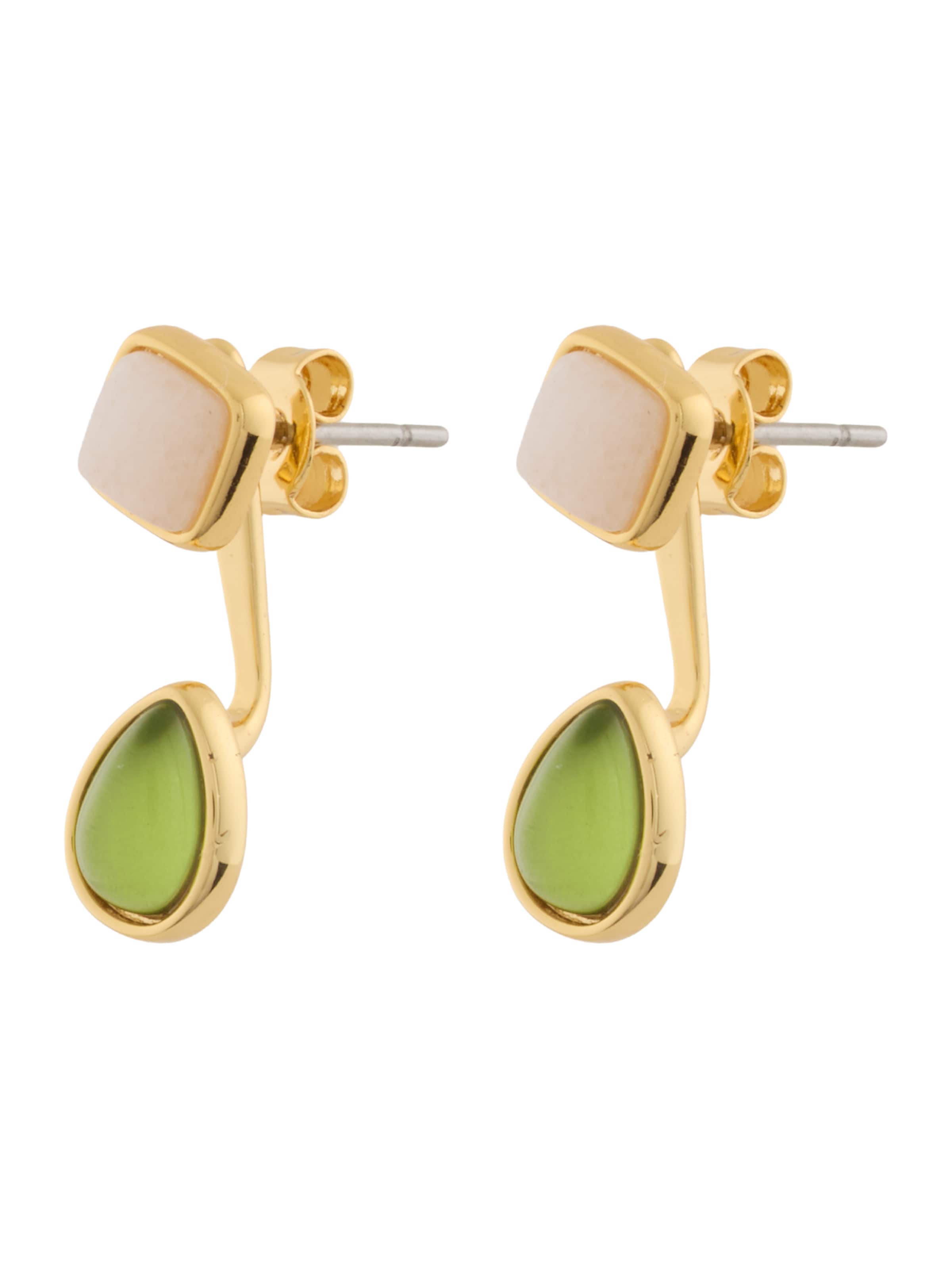 & Other Stories Pendientes en oro / verde / talco, Vista del producto