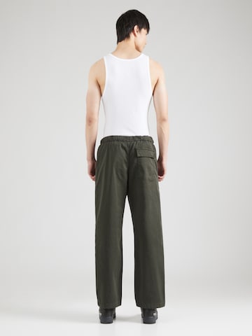 Denim Project Wide Leg Hose in Grün