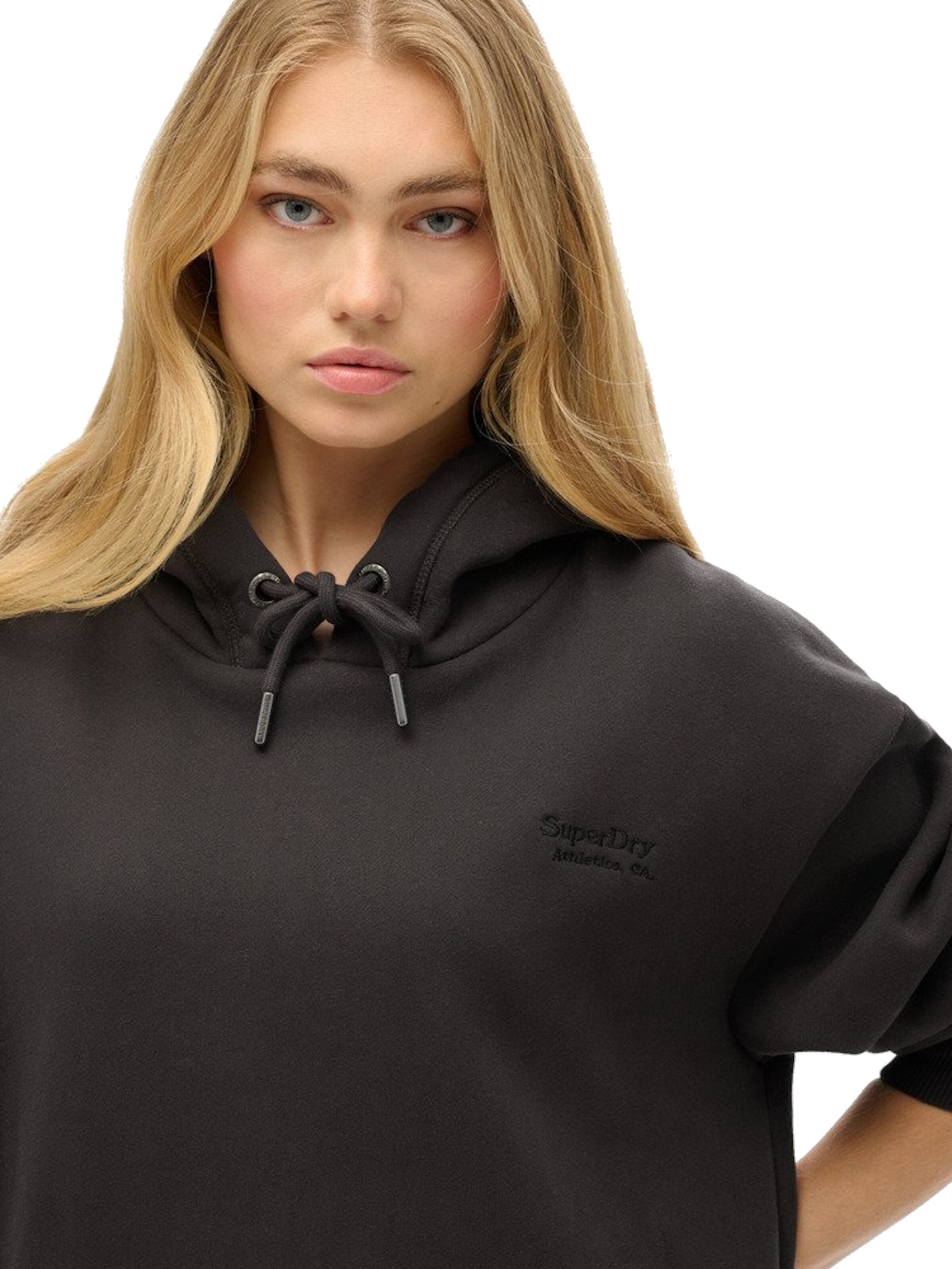 Superdry Šaty 'Essential' - Čierna