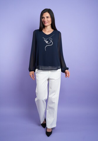Seidel Moden Bluse in Blau