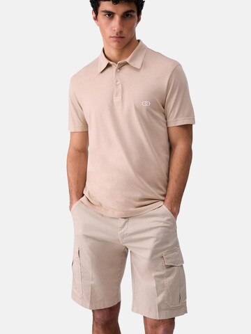 T-Shirt 'LIU JO UOMO POLO LYOCEL POLO' Liu Jo en beige : devant