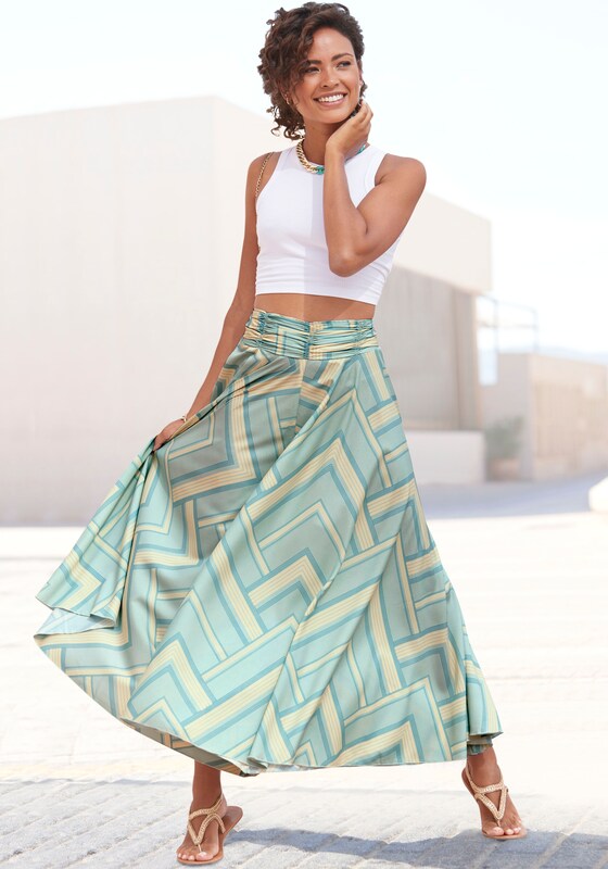 LASCANA Wide leg Pants in Mint