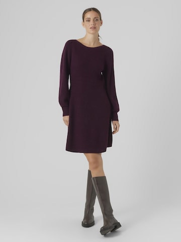 VERO MODA Knitted dress in Red