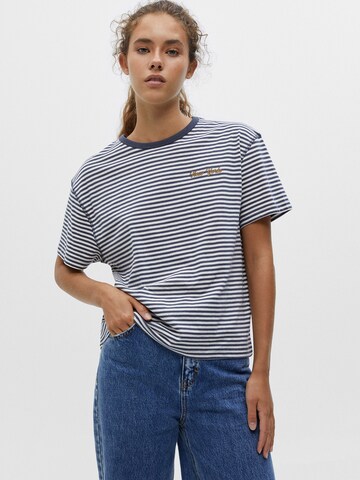 Pull&Bear T-Shirt in Blau: predná strana