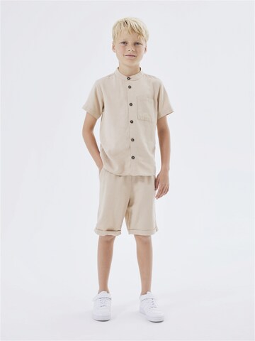 NAME IT Loose fit Trousers 'Faher' in Beige