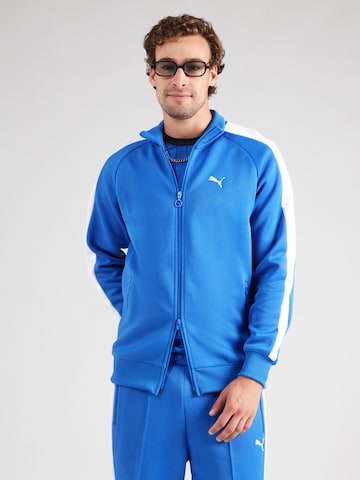 PUMA Μπουφάν άσκησης 'T7 Always On' σε μπλε: μπροστά