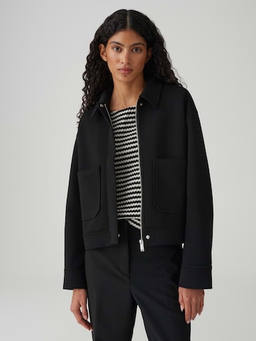 OPUS Φθινοπωρινό και ανοιξιάτικο μπουφάν 'Jenima' σε μαύρο: μπροστά