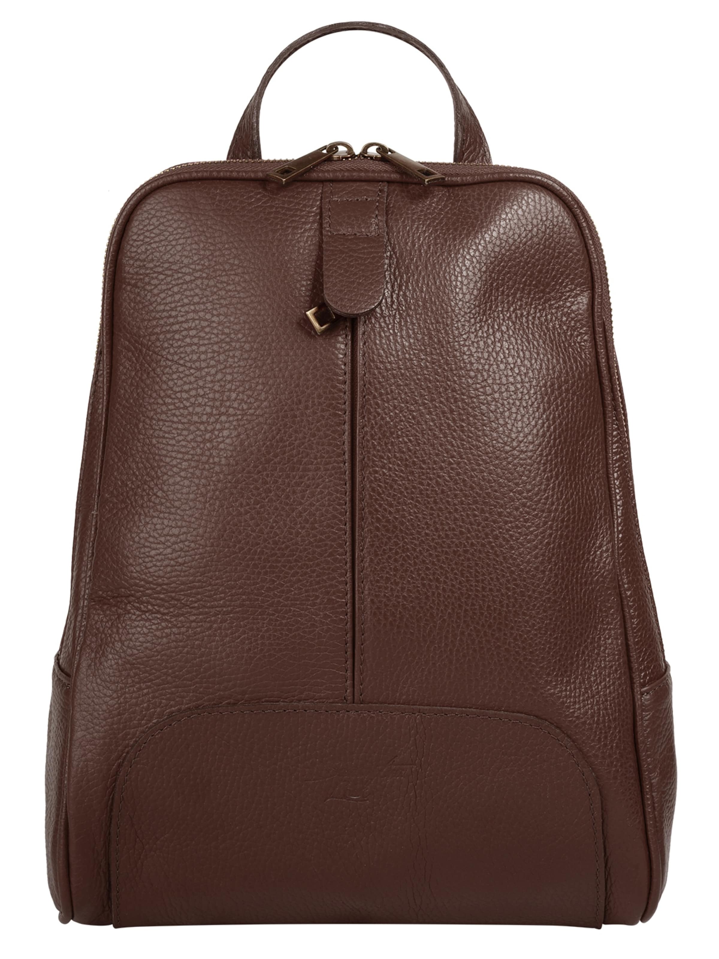 Samantha Look Backpack in Brown: front