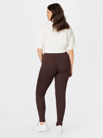 Zizzi Skinny Legginsy w kolorze brązowy