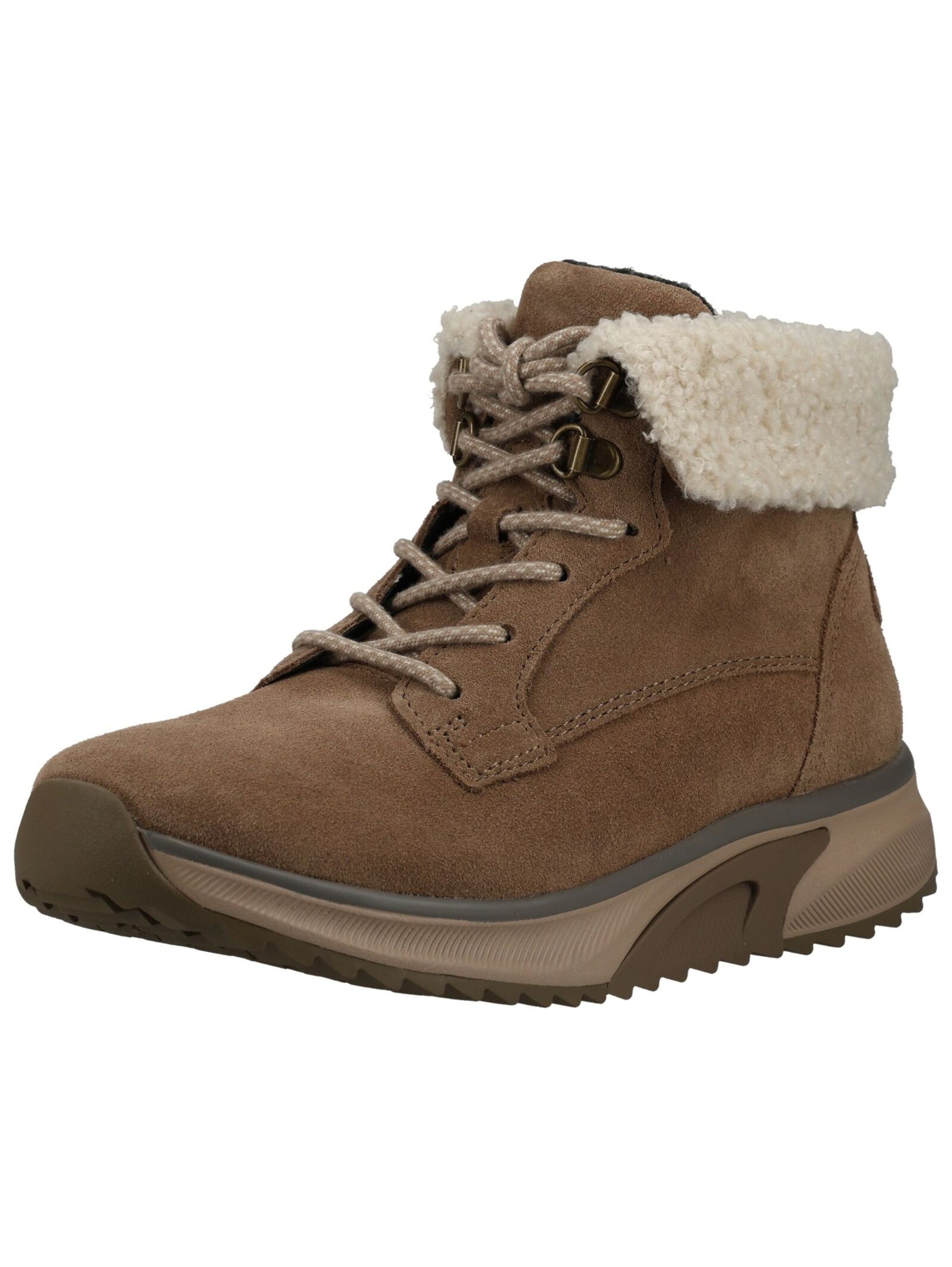 Stivaletto stringato di GABOR in beige: frontale