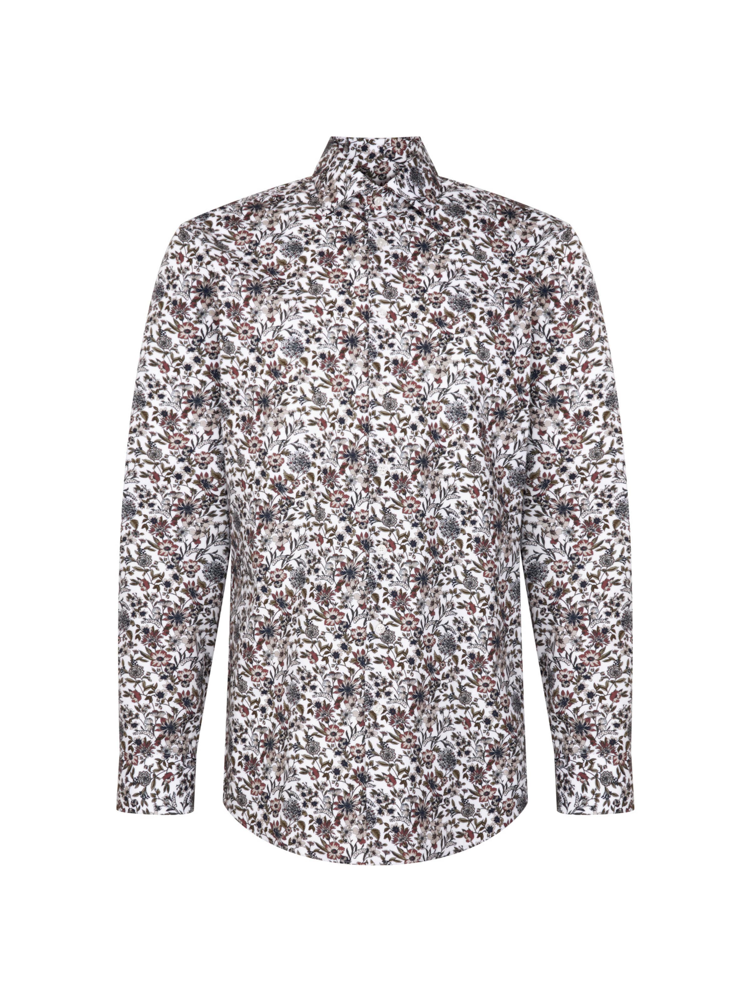 SEIDENSTICKER Regular Fit Businesshemd 'Schwarze Rose' in Mischfarben: Vorderseite