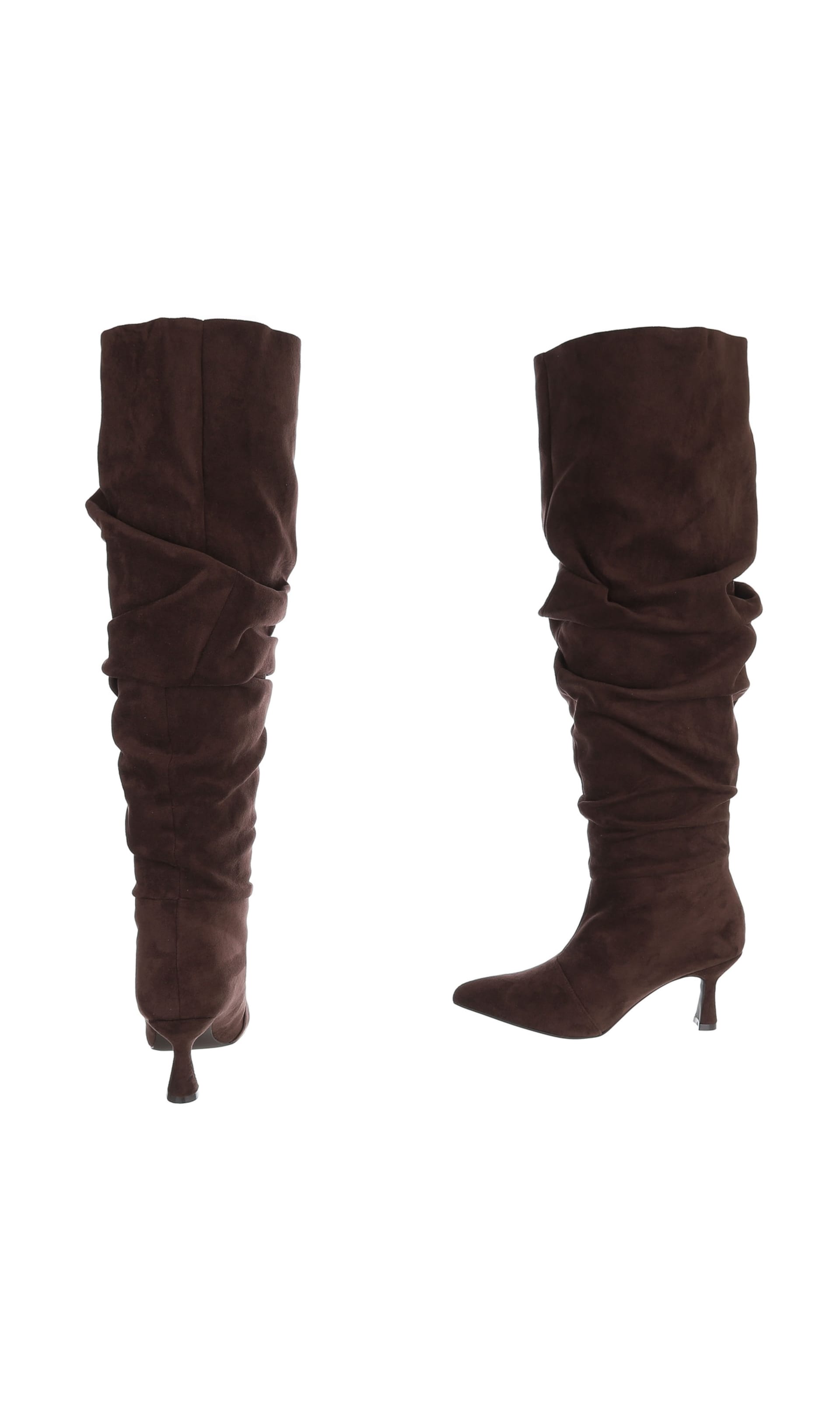 Ital-Design Overknees in Braun