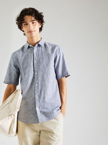 Coupe slim Chemise 'ONSCaiden' Only & Sons en bleu : devant