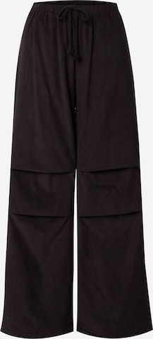 Champion Authentic Athletic ApparelWide Leg/ Široke nogavice Hlače - crna boja: prednji dio