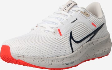 NIKE Running Shoes 'Air Zoom Pegasus 40' in White: front