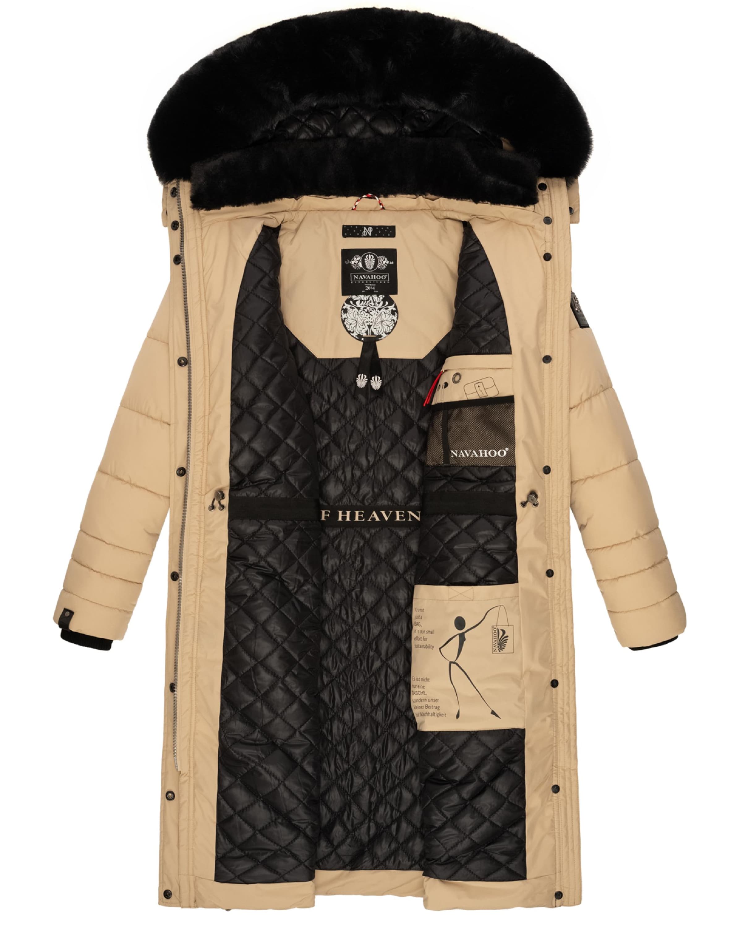 NAVAHOO Vinterkappa 'Fahmiyaa' i beige