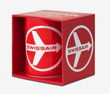 LOGOSHIRT Tasse 'Fly There By Swissair' in Rot