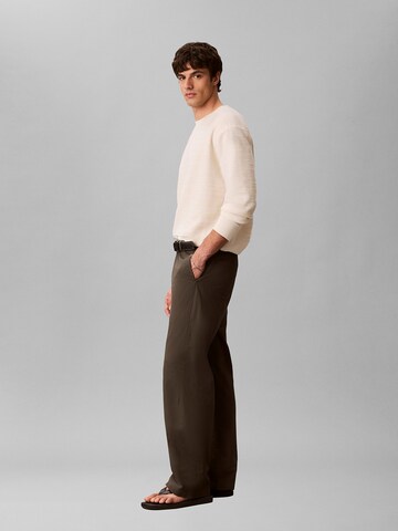 Calvin Klein Loosefit Hose in Braun