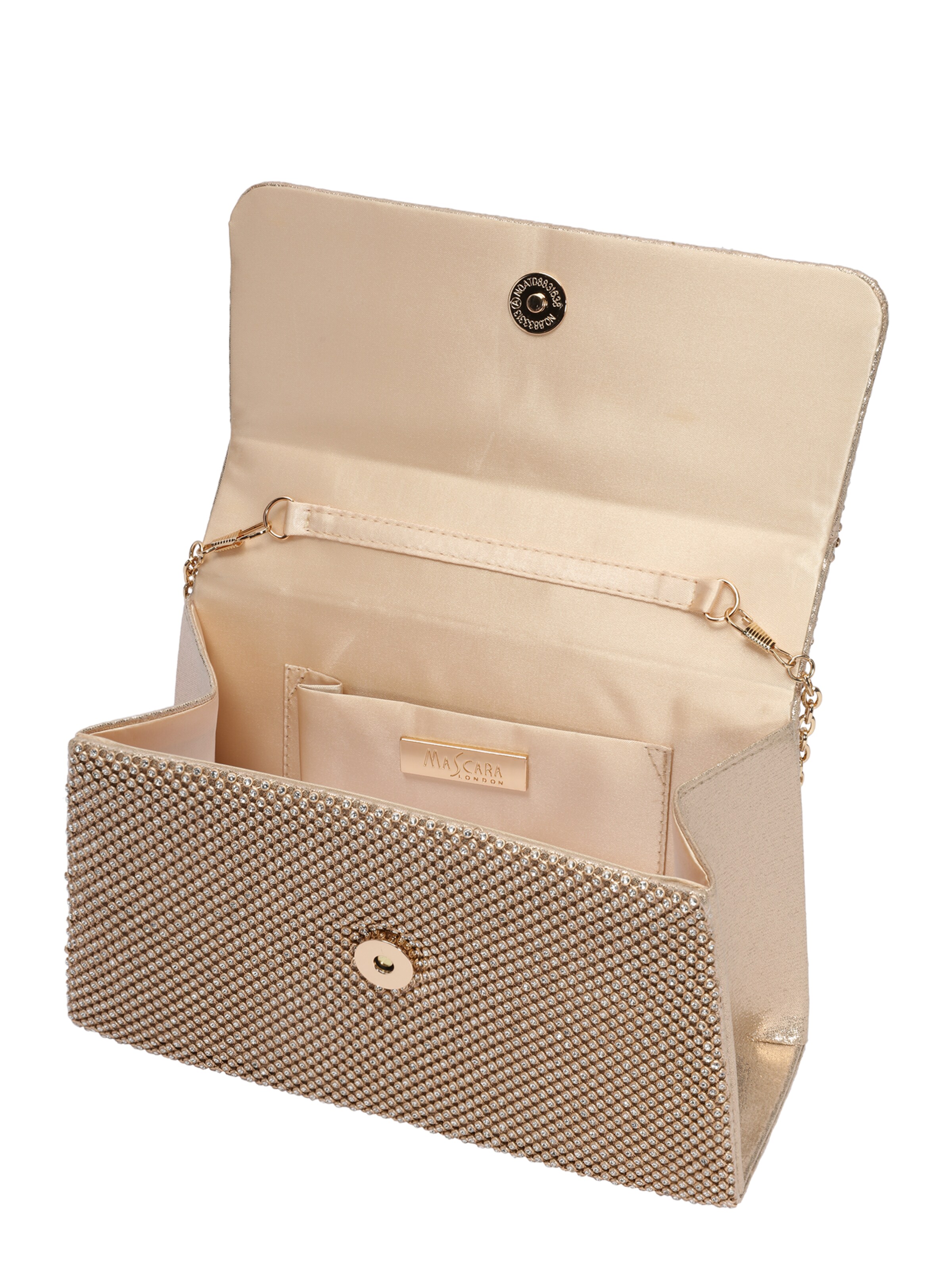 Pochette mascara en or