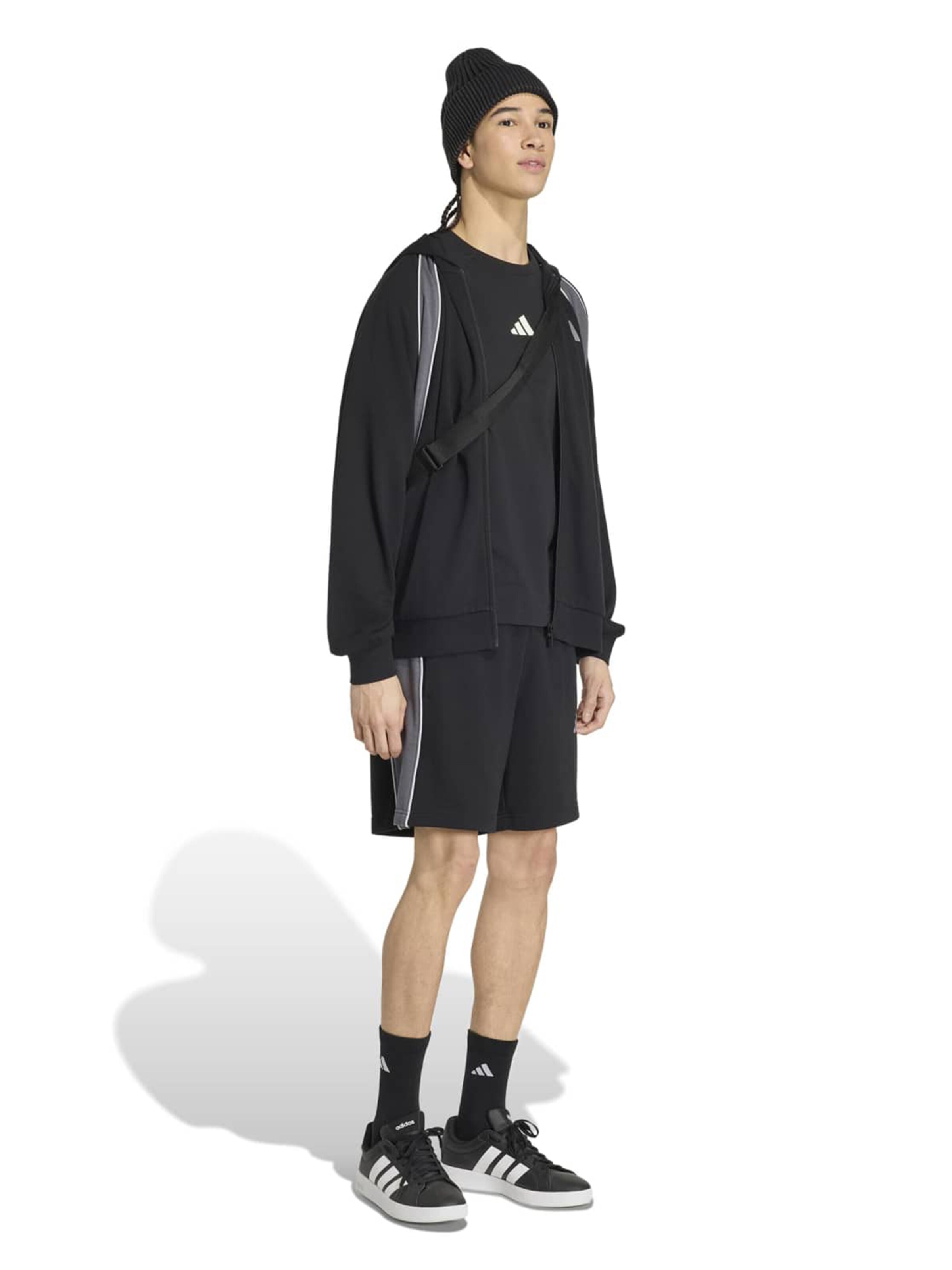 juoda ADIDAS SPORTSWEAR Standartinis Sportinės kelnės