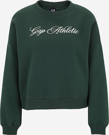 Sweat-shirt Gap Petite en vert : devant