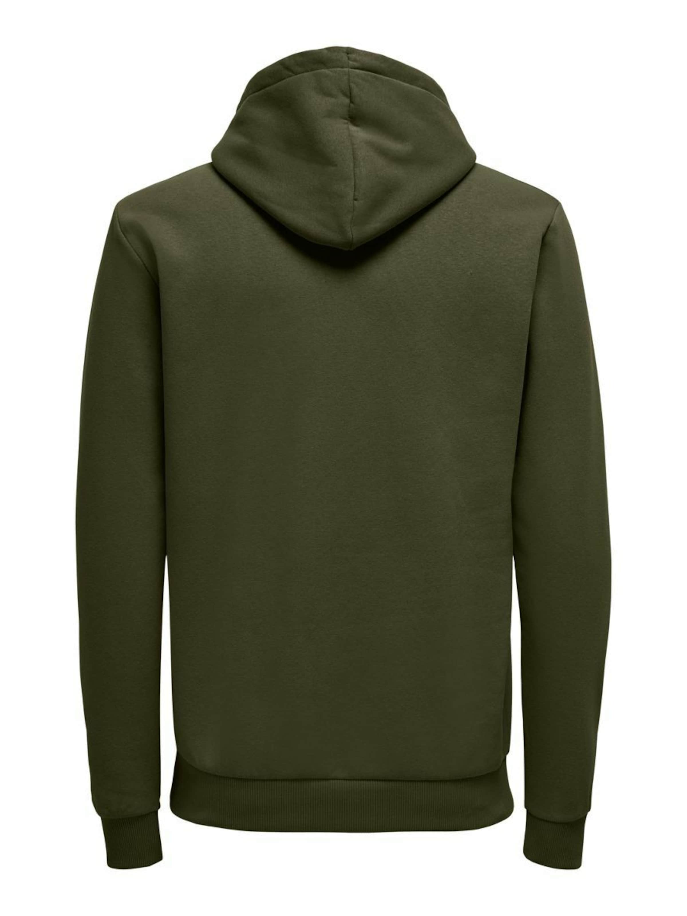 Only & Sons Regular fit Μπλούζα φούτερ 'ONSCERES' σε πράσινο