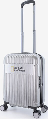 National Geographic Suitcase 'Transit' in Silver: front