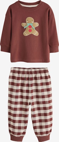 Next - Pijama 'Christmas' en marrón: frente