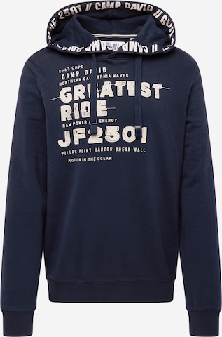 CAMP DAVID Sweatshirt in Blue: front