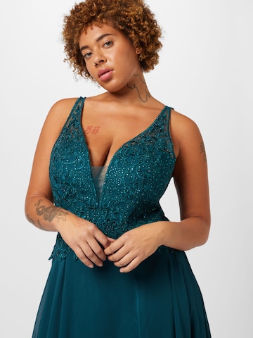 Robe de soirée My Mascara Curves en vert