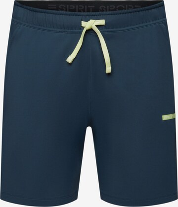 ESPRIT Regular Workout Pants in Blue: front