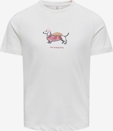 ONLY GIRLS Shirt 'KOGLILA' in White: front