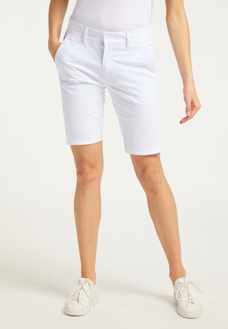 Skinny Pantaloni chino di DreiMaster Maritim in bianco: frontale