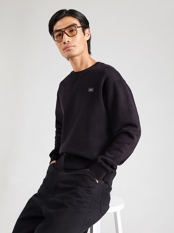 JACK & JONES Суичър в черно: отпред