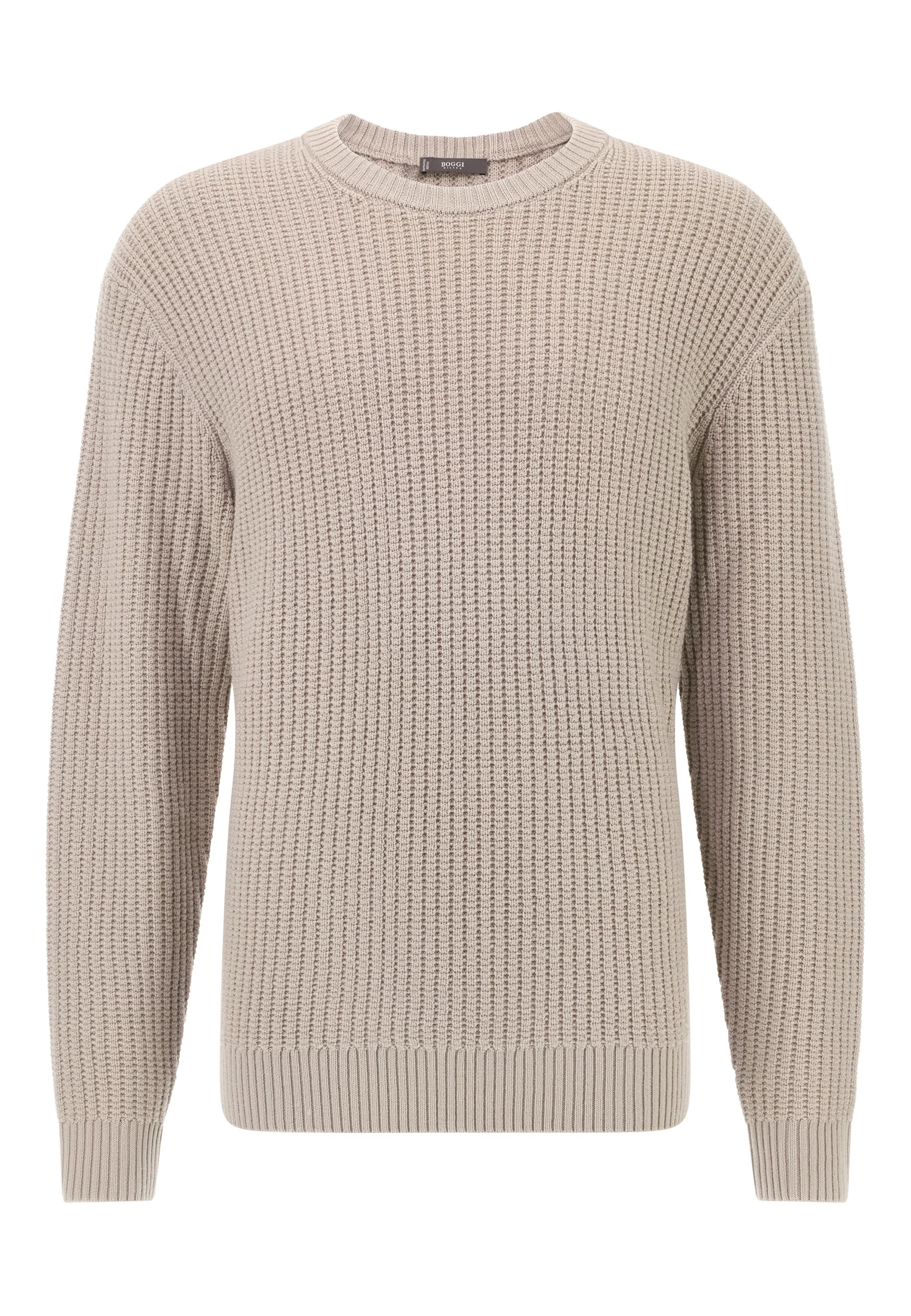 Pulover de la Boggi Milano pe bej: față