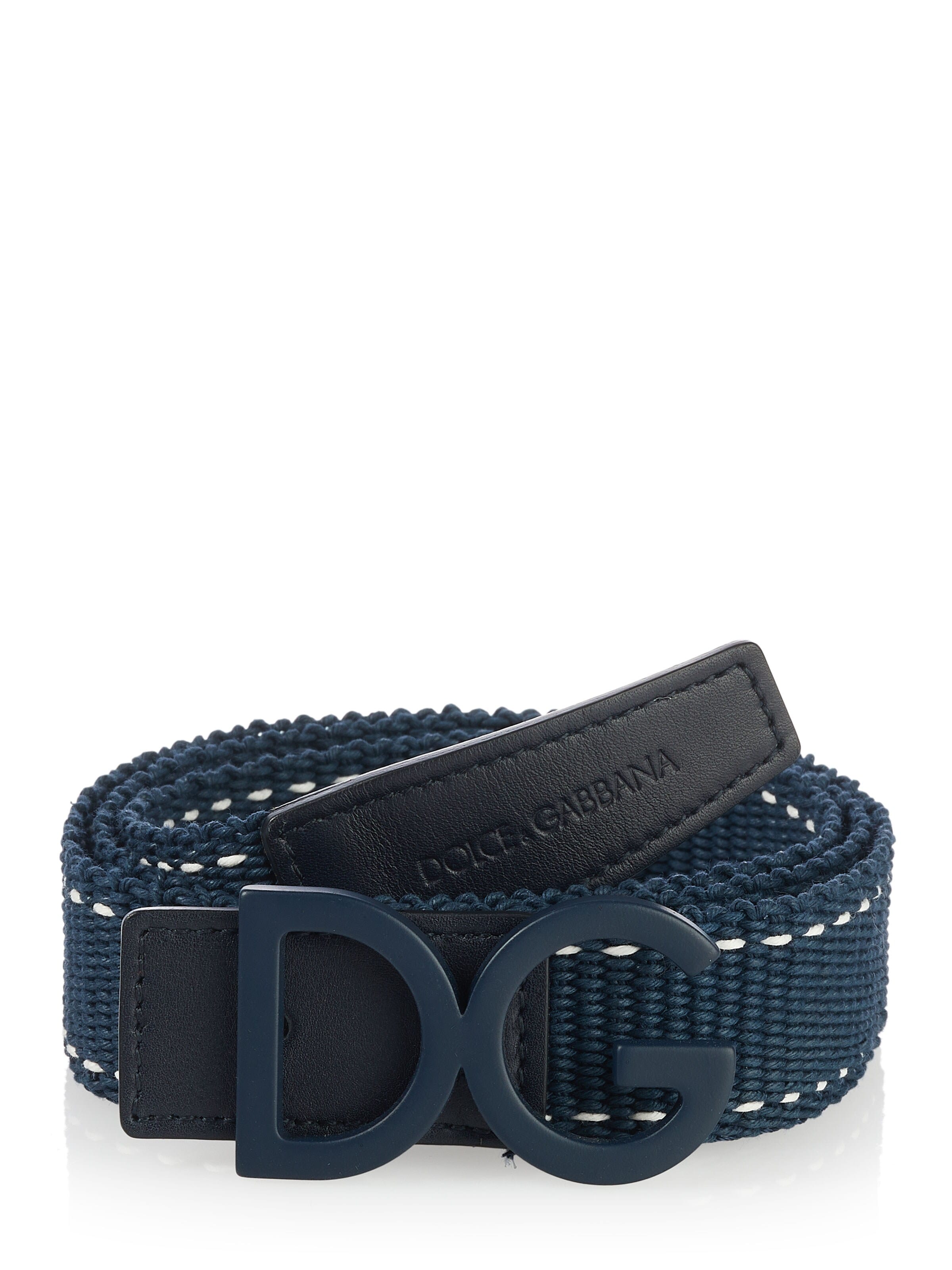 Cintura 'Dolce & Gabbana Gürtel' di DOLCE & GABBANA in blu: frontale
