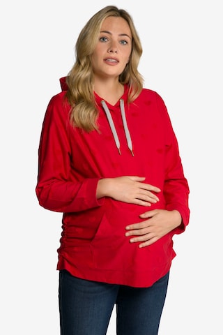 Ulla Popken Sweatshirt in Rood: voorkant