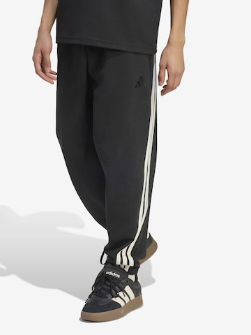ADIDAS SPORTSWEARTapered Sportske hlače - crna boja: prednji dio