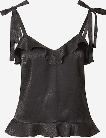 Wallis Top in Black: front