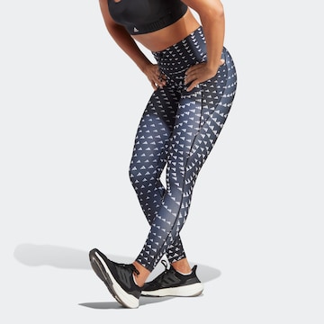 ADIDAS PERFORMANCE Skinny Workout Pants 'Essentials Brand Love' in Blue