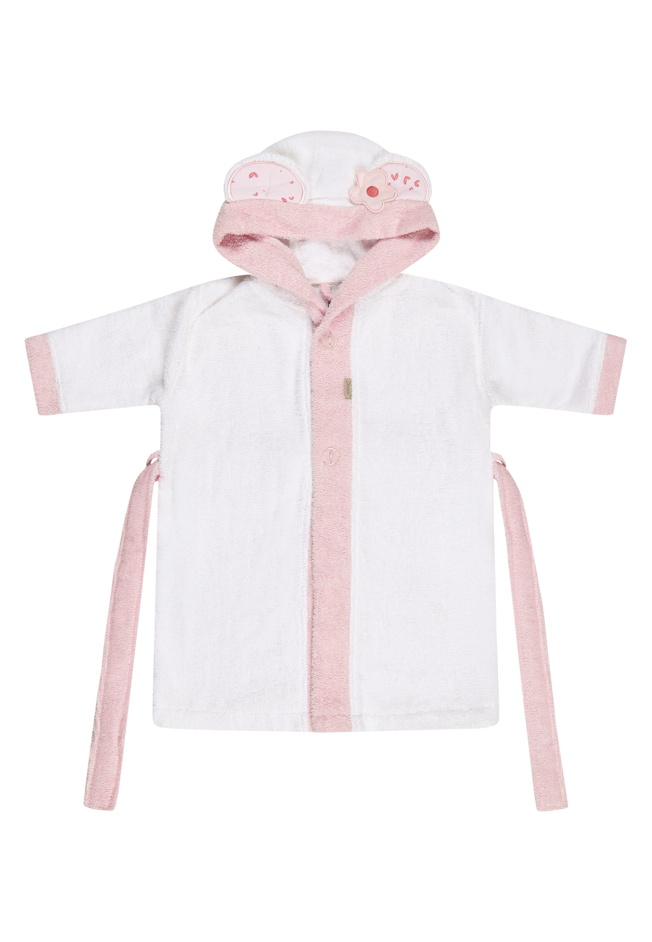 STERNTALER Bathrobe 'BÄR Betty' in White