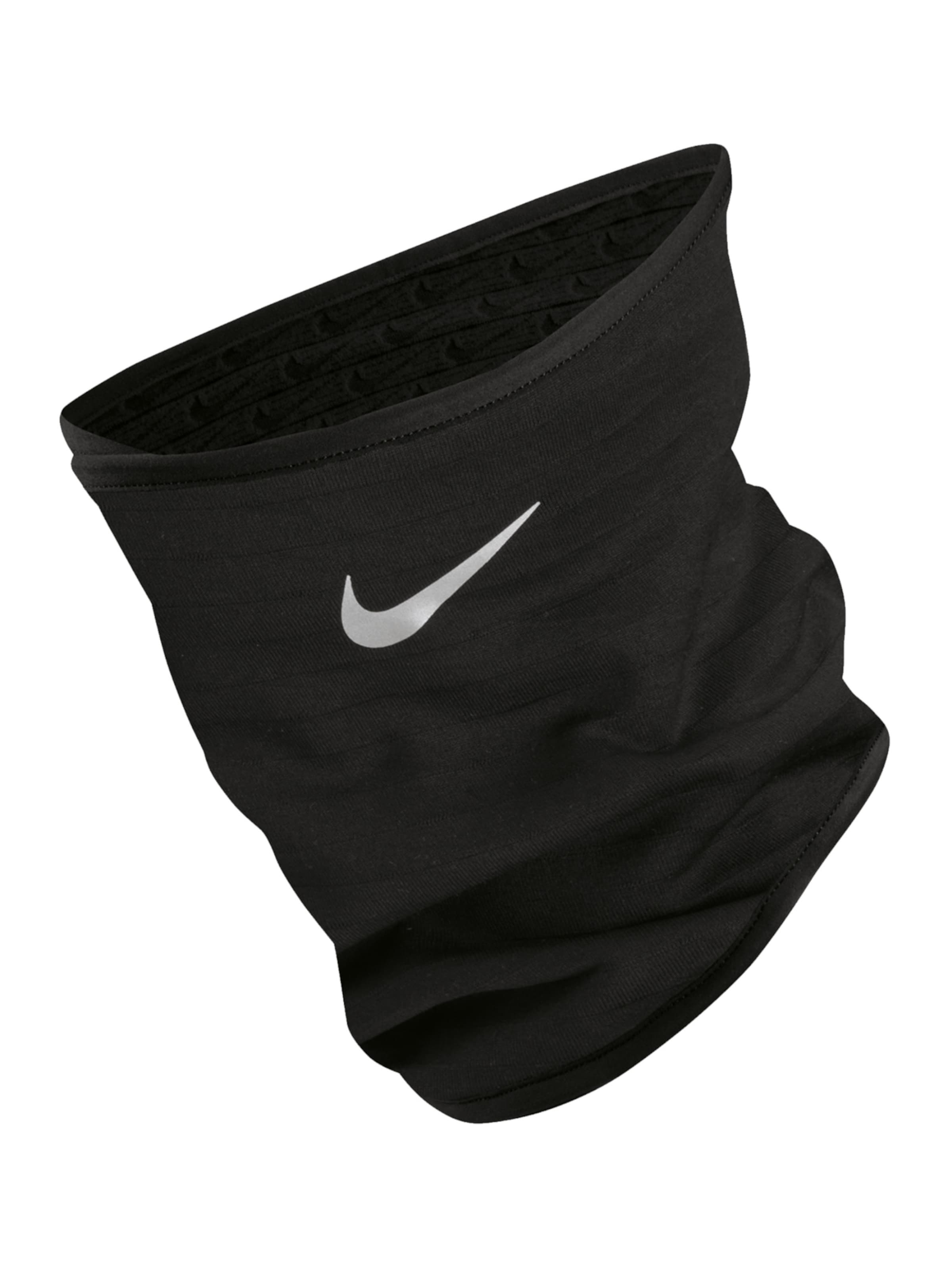 NIKE Sports Scarf in Black: front
