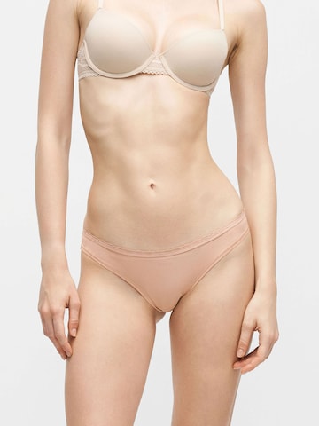 Slip HUGO en beige : devant