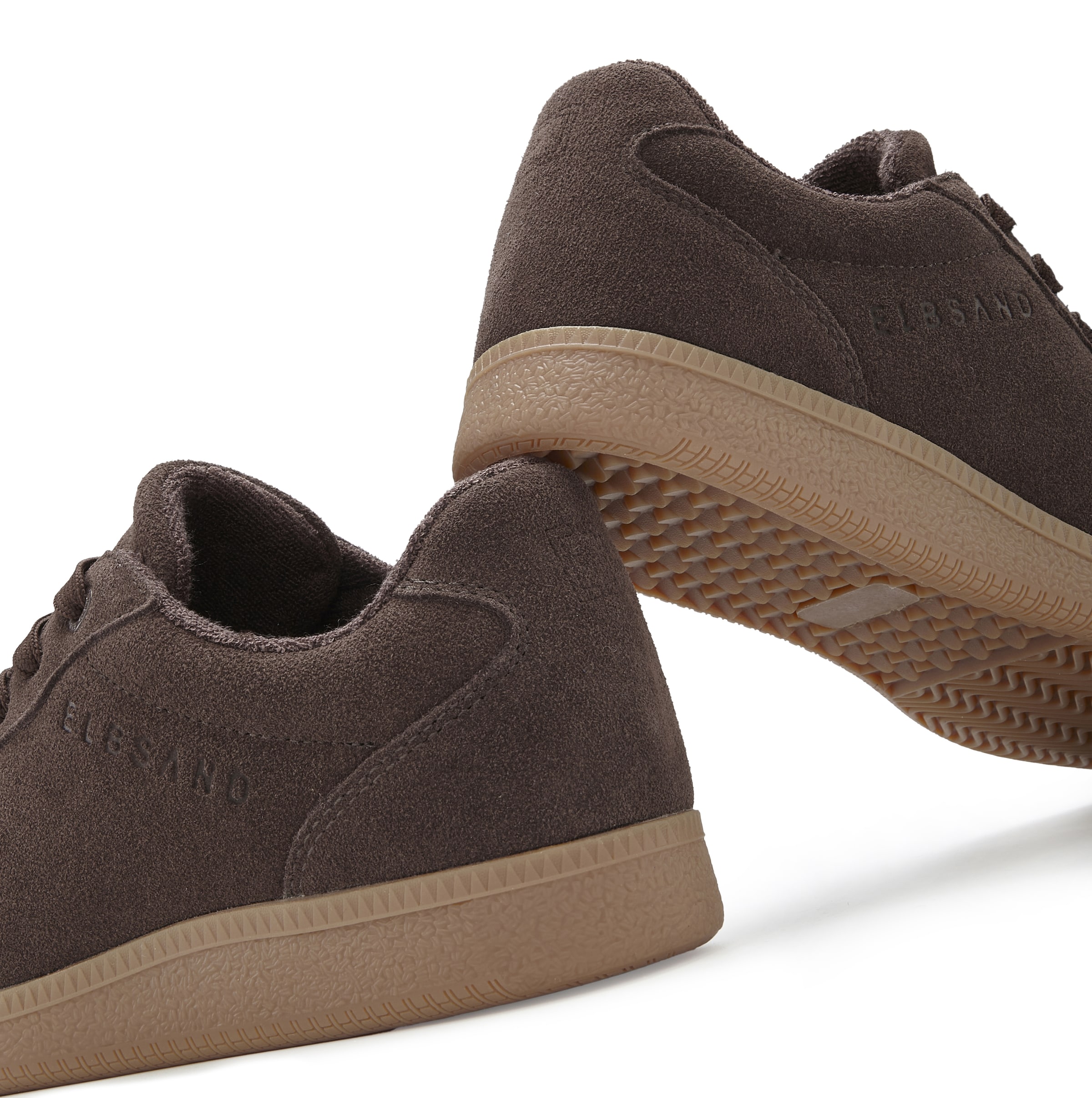 Baskets basses Elbsand en marron : derrière