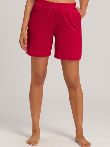 Hanro Pajama Pants ' Sleep & Lounge ' in Red: front
